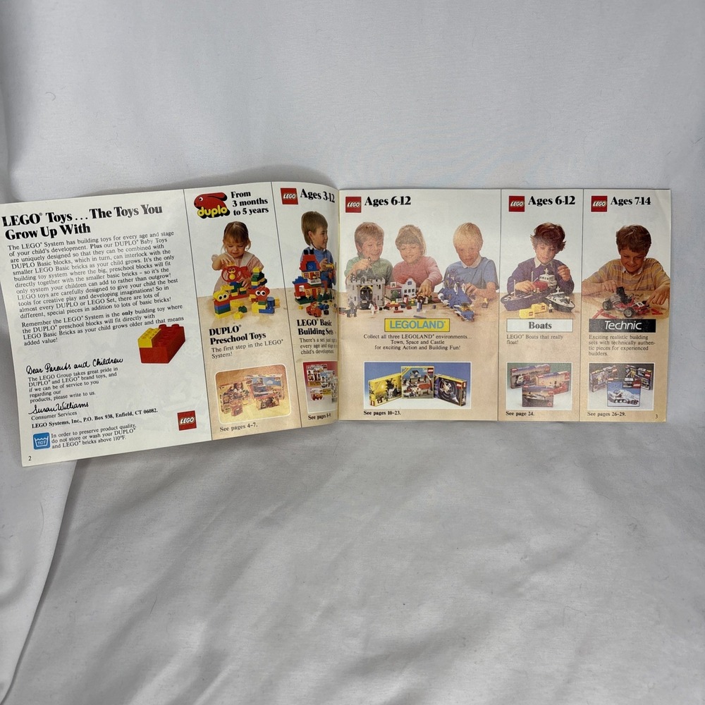 Vintage‎ 1987 LEGO Legoland Castle Town Space Product Catalog Booklet Manual - Picture 3 of 3